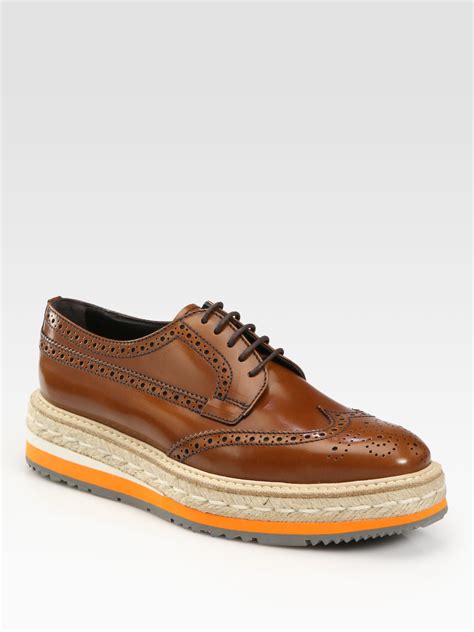 prada wingtip platform oxford|Prada Wing.